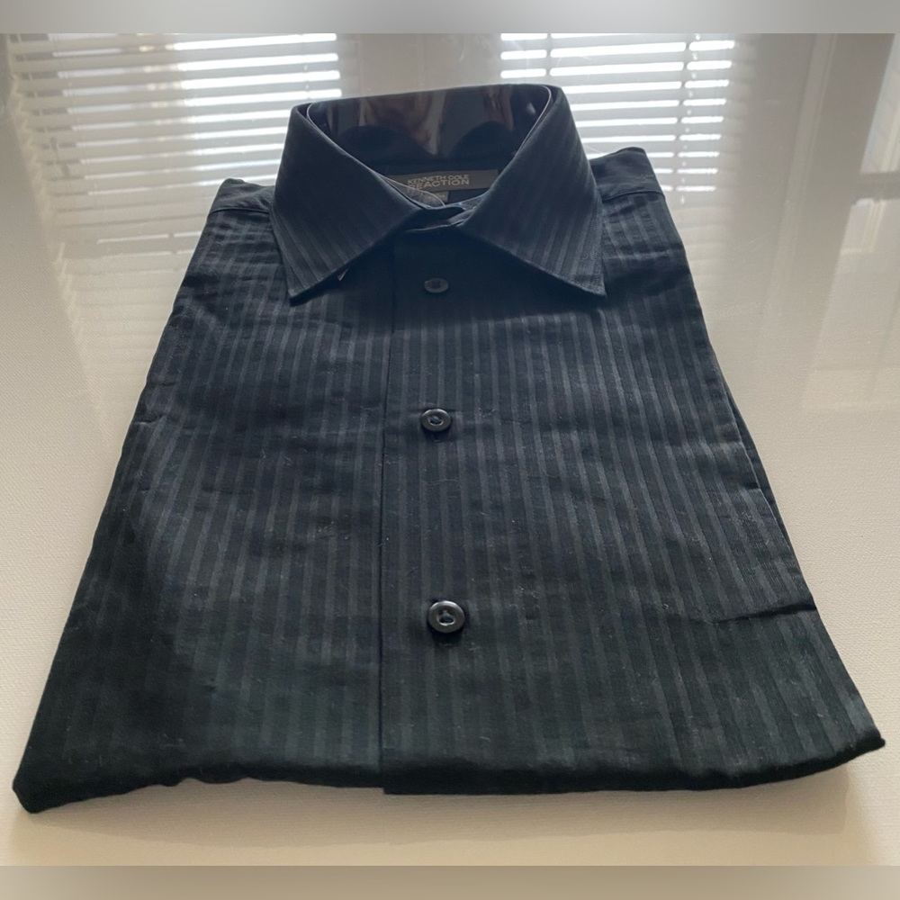 Men’s  Kenneth Cole Reaction Cotton Shirt - Black